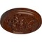 Ekena Millwork Katheryn Ceiling Medallion (Canopies up to 2 1/8"), 14 1/2"OD x 2 3/4"P, Burnished Mahogany Crackle CM14KTBMC - alternate 4
